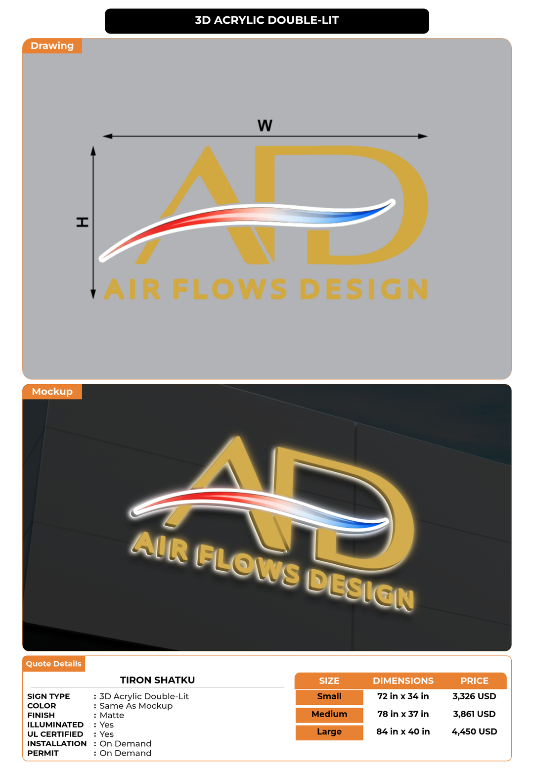 CUSTOM MOCKUP SIGN FOR Tiron Shatku