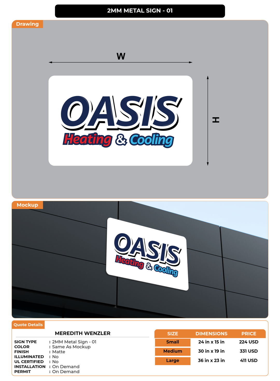 CUSTOM MOCKUP SIGN FOR Meredith Wenzler