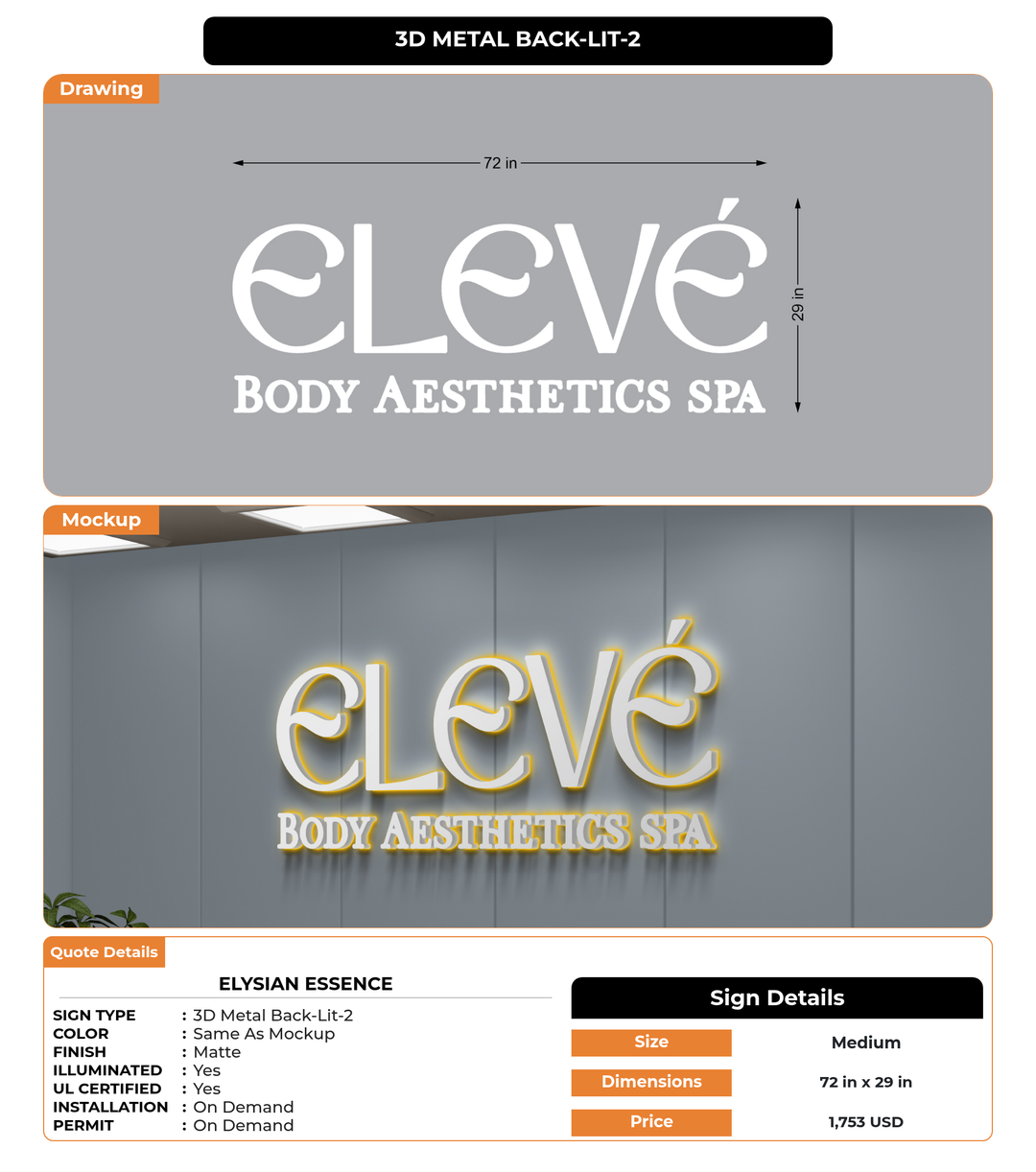 CUSTOM MOCKUP SIGN FOR Elysian  Essence