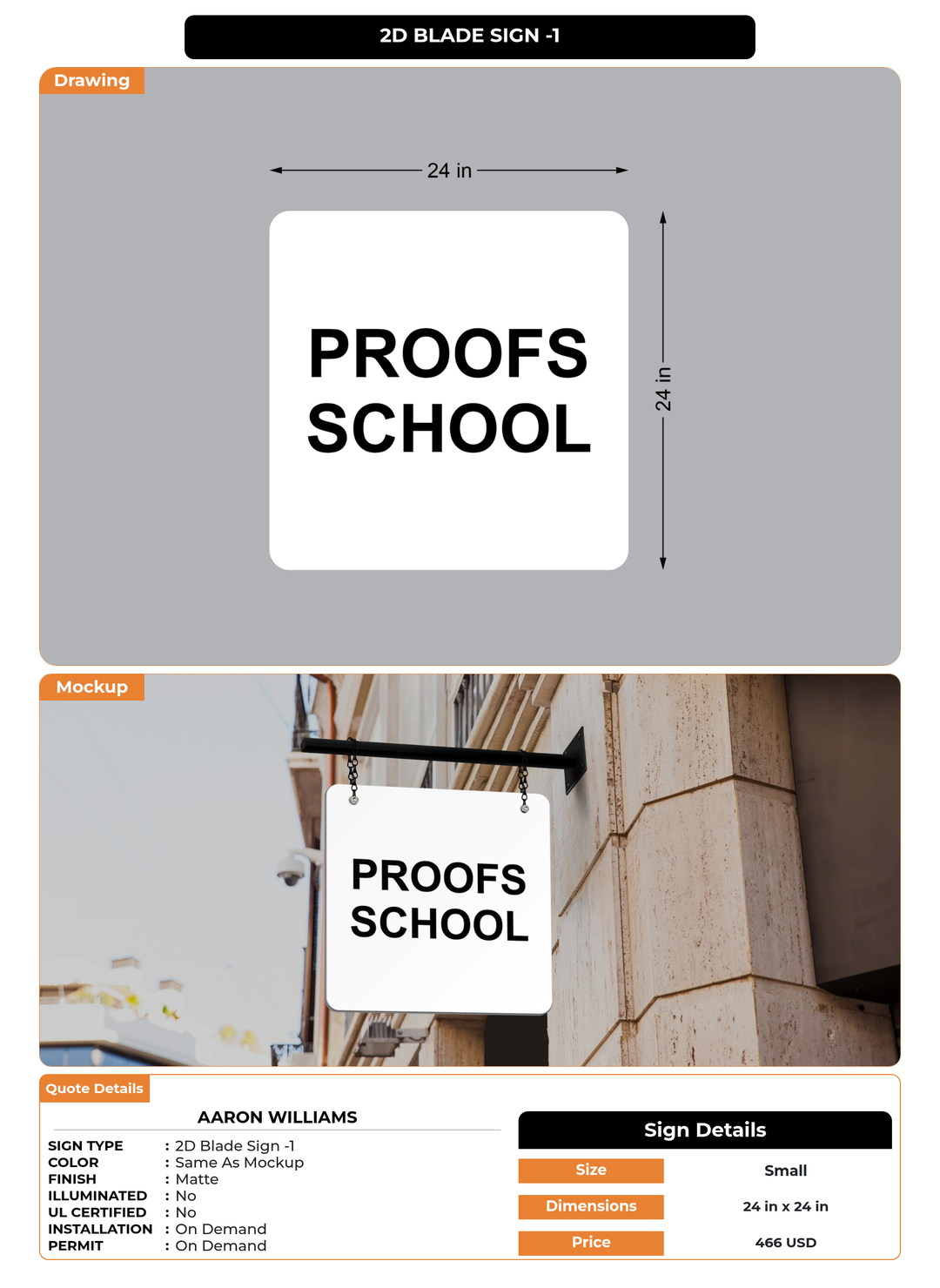CUSTOM MOCKUP SIGN FOR AARON WILLIAMS