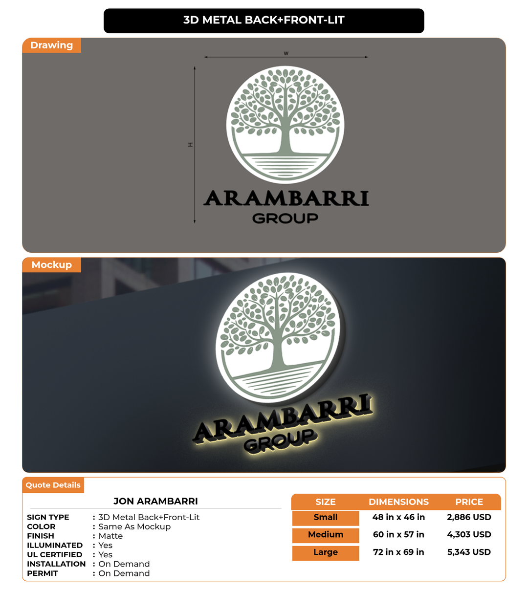 CUSTOM MOCKUP SIGN FOR Jon Arambarri