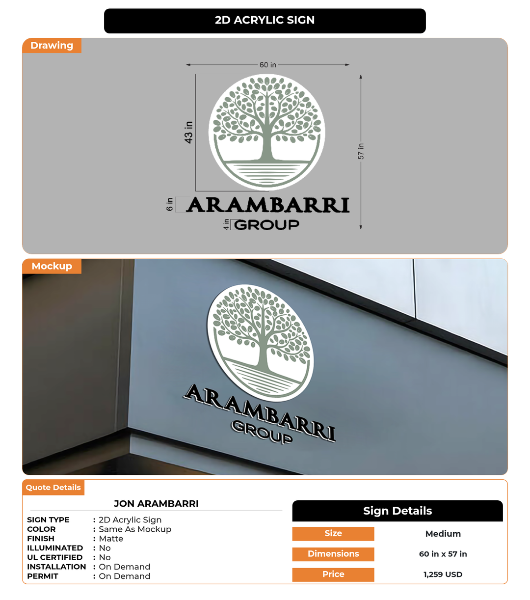 CUSTOM MOCKUP SIGN FOR Jon Arambarri