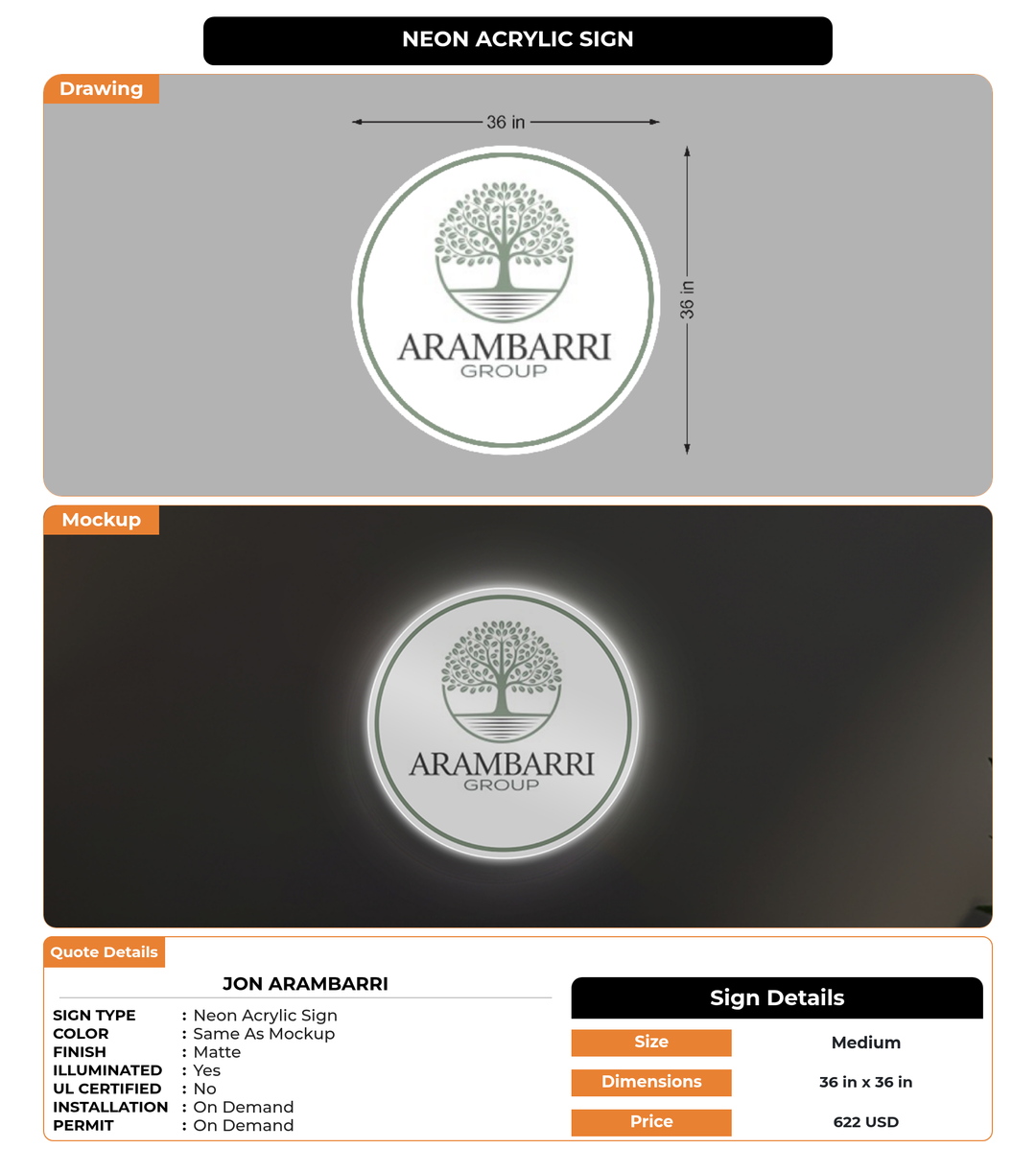 CUSTOM MOCKUP SIGN FOR Jon Arambarri