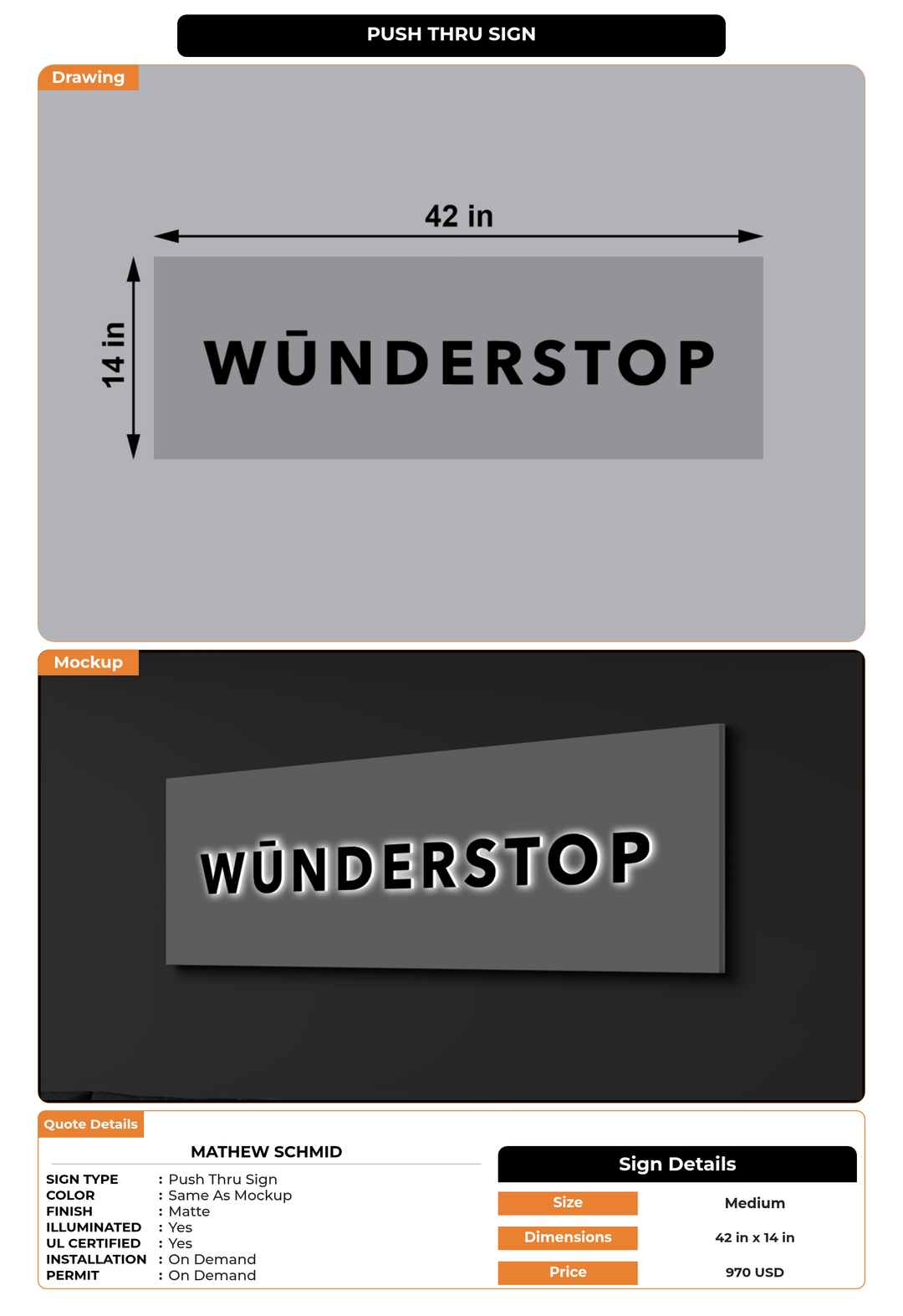 CUSTOM MOCKUP SIGN FOR Mathew Schmid