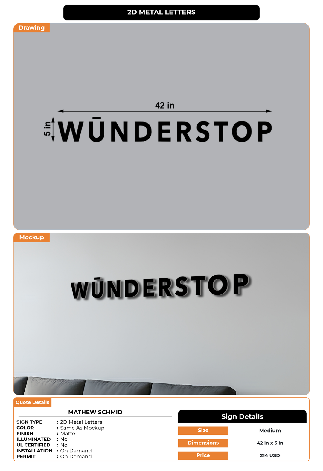CUSTOM MOCKUP SIGN FOR Mathew Schmid