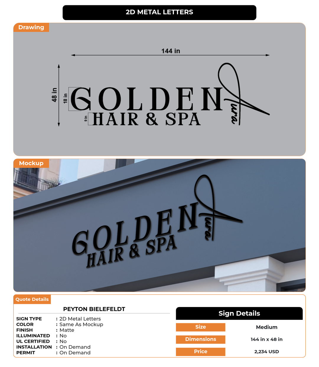 CUSTOM MOCKUP SIGN FOR Peyton bielefeldt