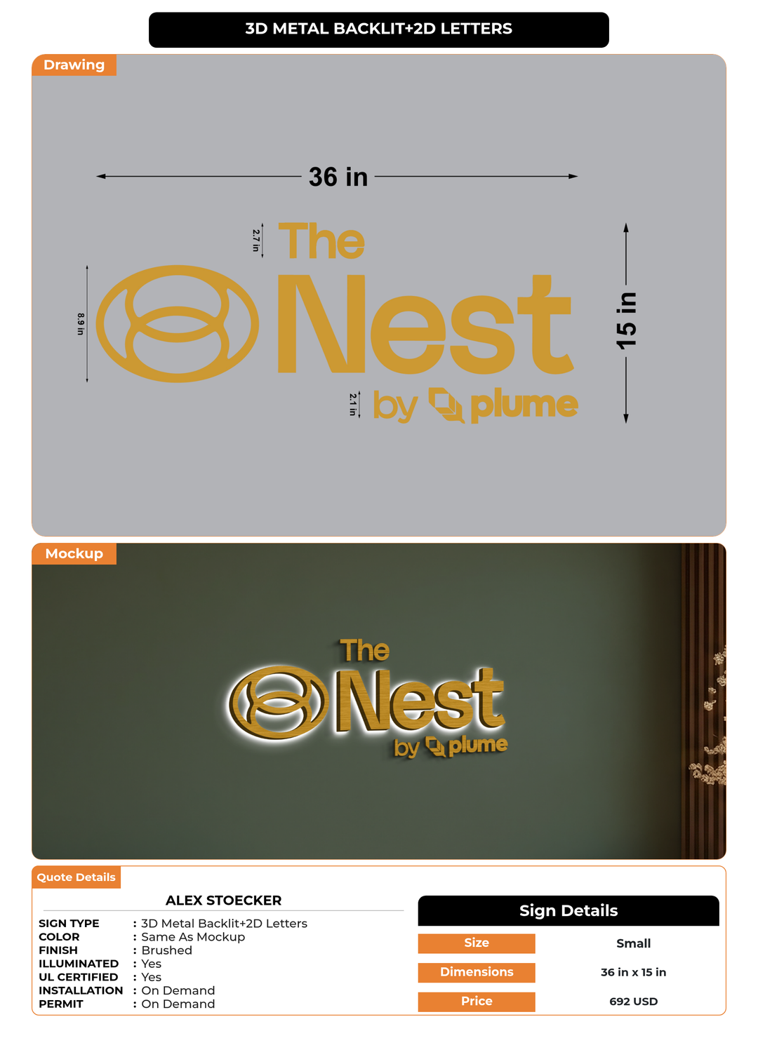 CUSTOM MOCKUP SIGN FOR alex stoecker