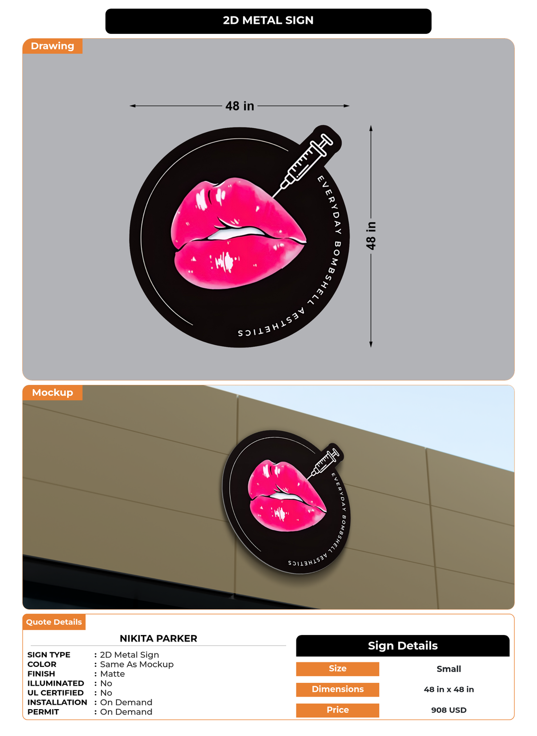 CUSTOM MOCKUP SIGN FOR Nikita Parker
