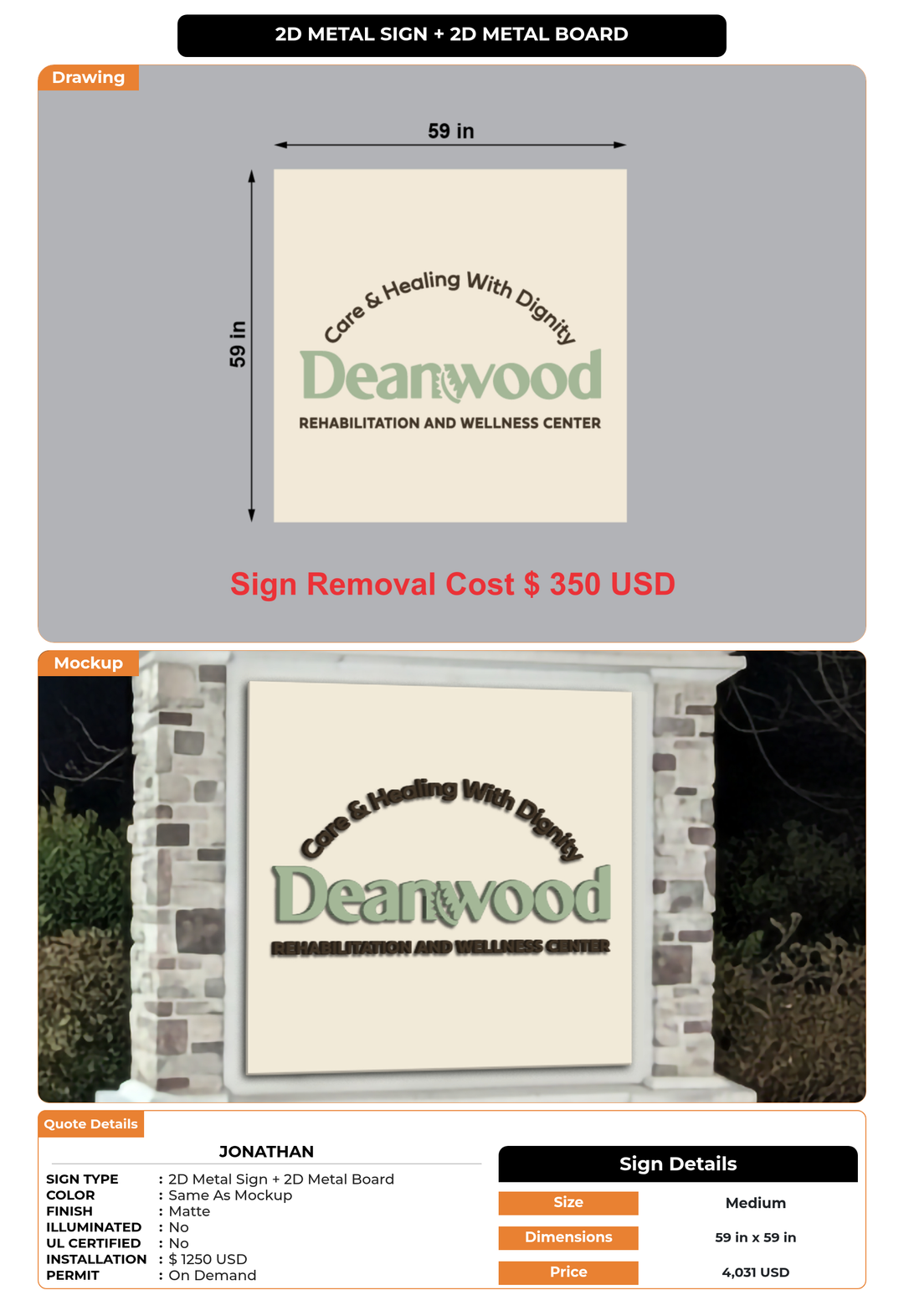 CUSTOM MOCKUP SIGN FOR Jonathan