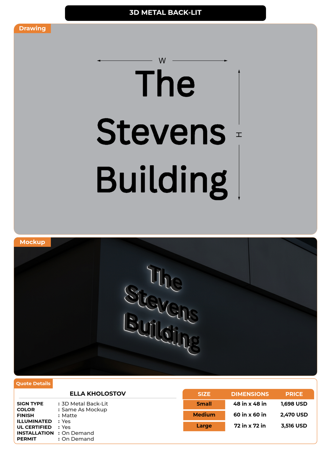 CUSTOM MOCKUP SIGN FOR ella kholostov