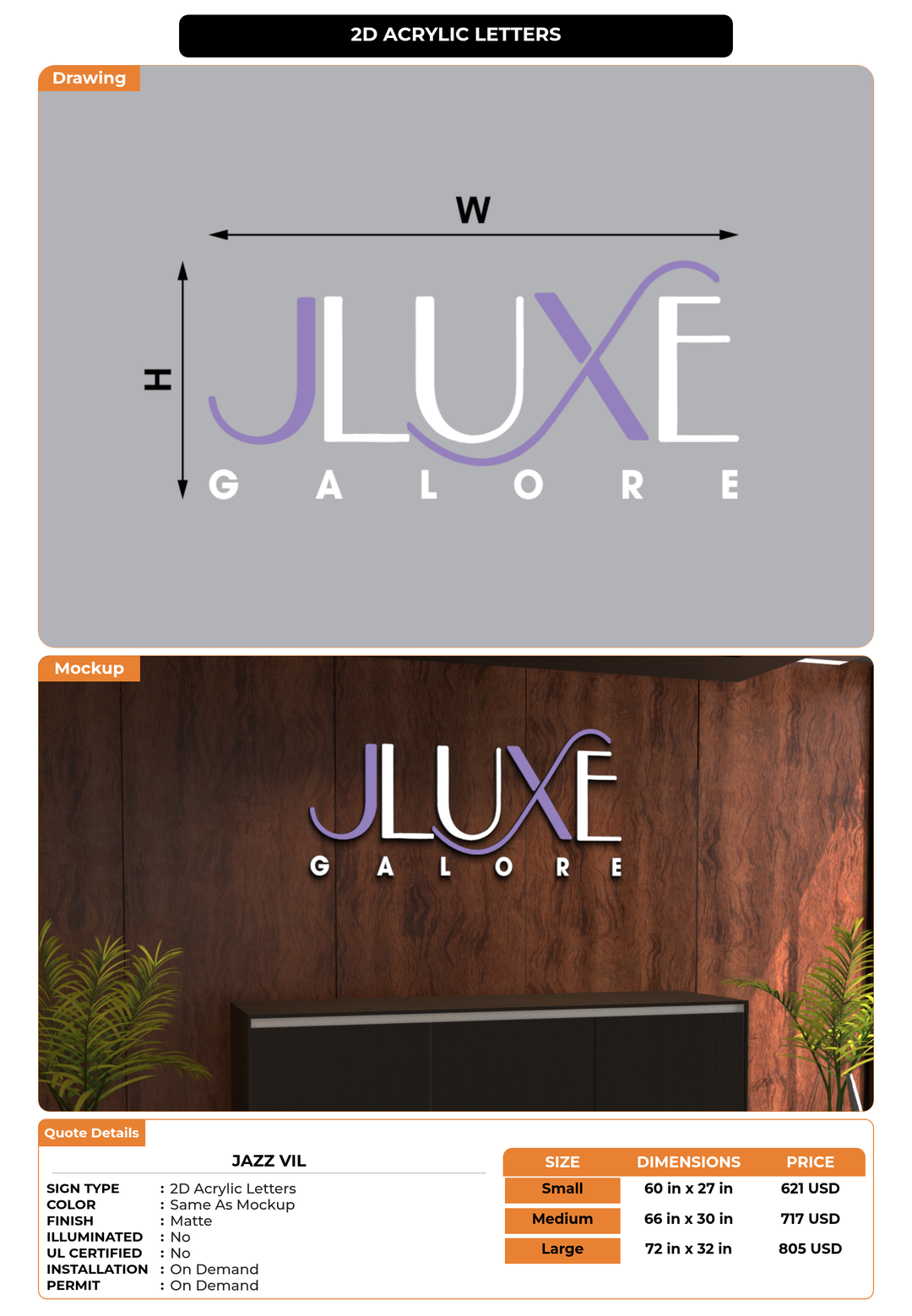 CUSTOM MOCKUP SIGN FOR Jazz Vil