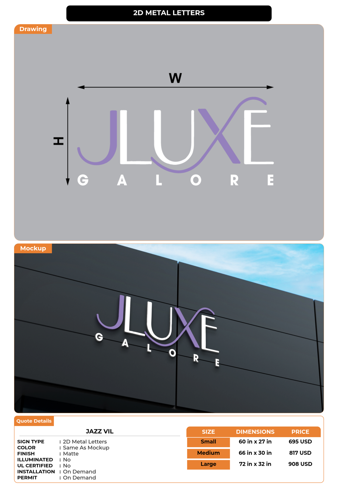 CUSTOM MOCKUP SIGN FOR Jazz Vil