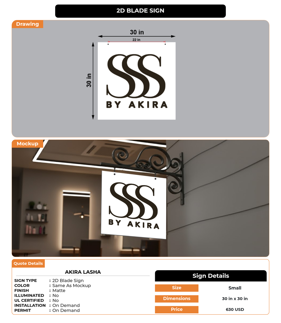 CUSTOM MOCKUP SIGN FOR Akira LaSha