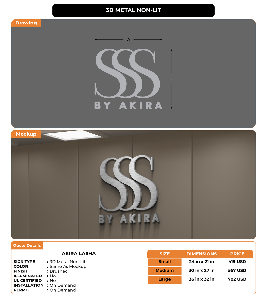 CUSTOM MOCKUP SIGN FOR Akira LaSha