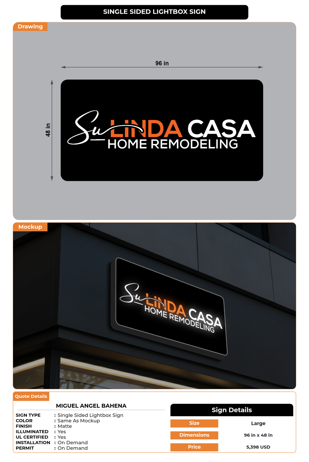CUSTOM MOCKUP SIGN FOR miguel angel bahena