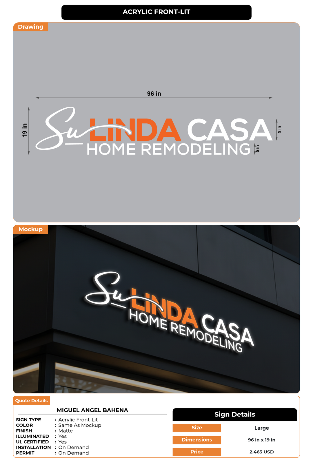 CUSTOM MOCKUP SIGN FOR miguel angel bahena