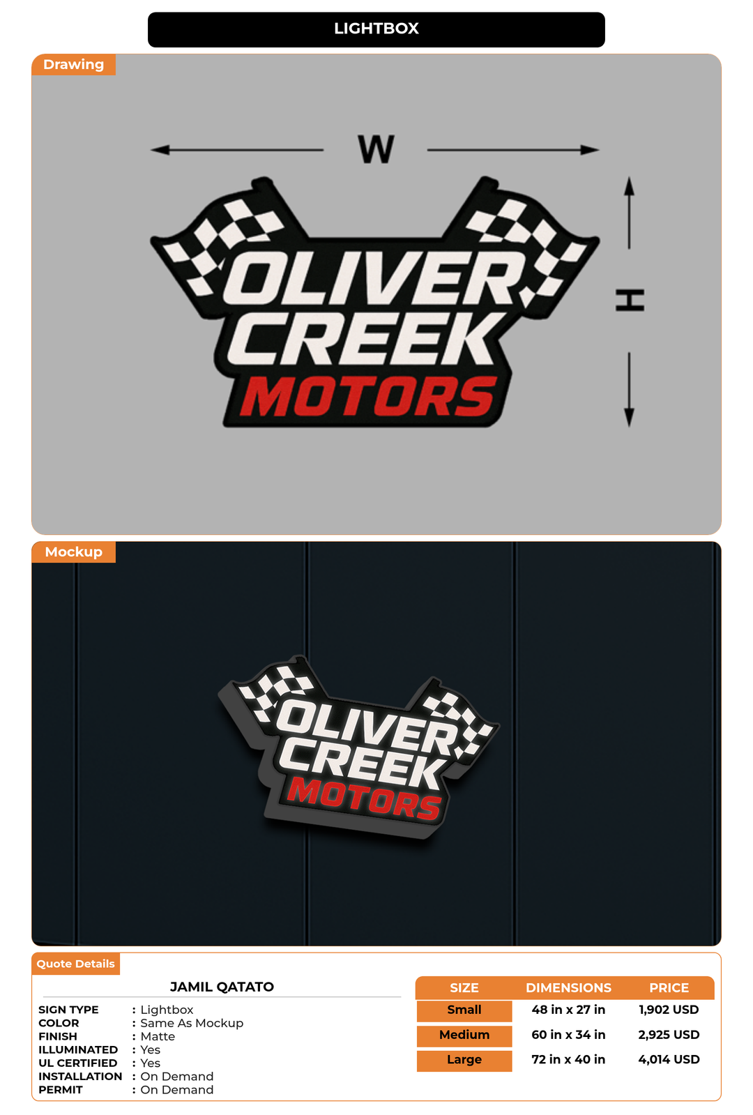 CUSTOM MOCKUP SIGN FOR Jamil Qatato