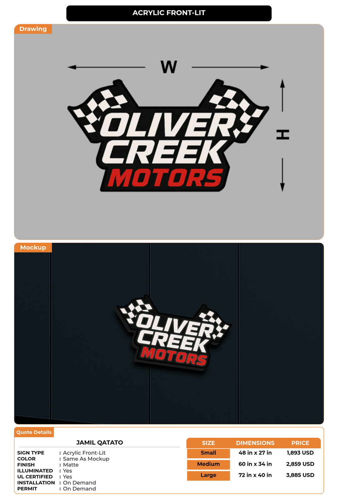 CUSTOM MOCKUP SIGN FOR Jamil Qatato