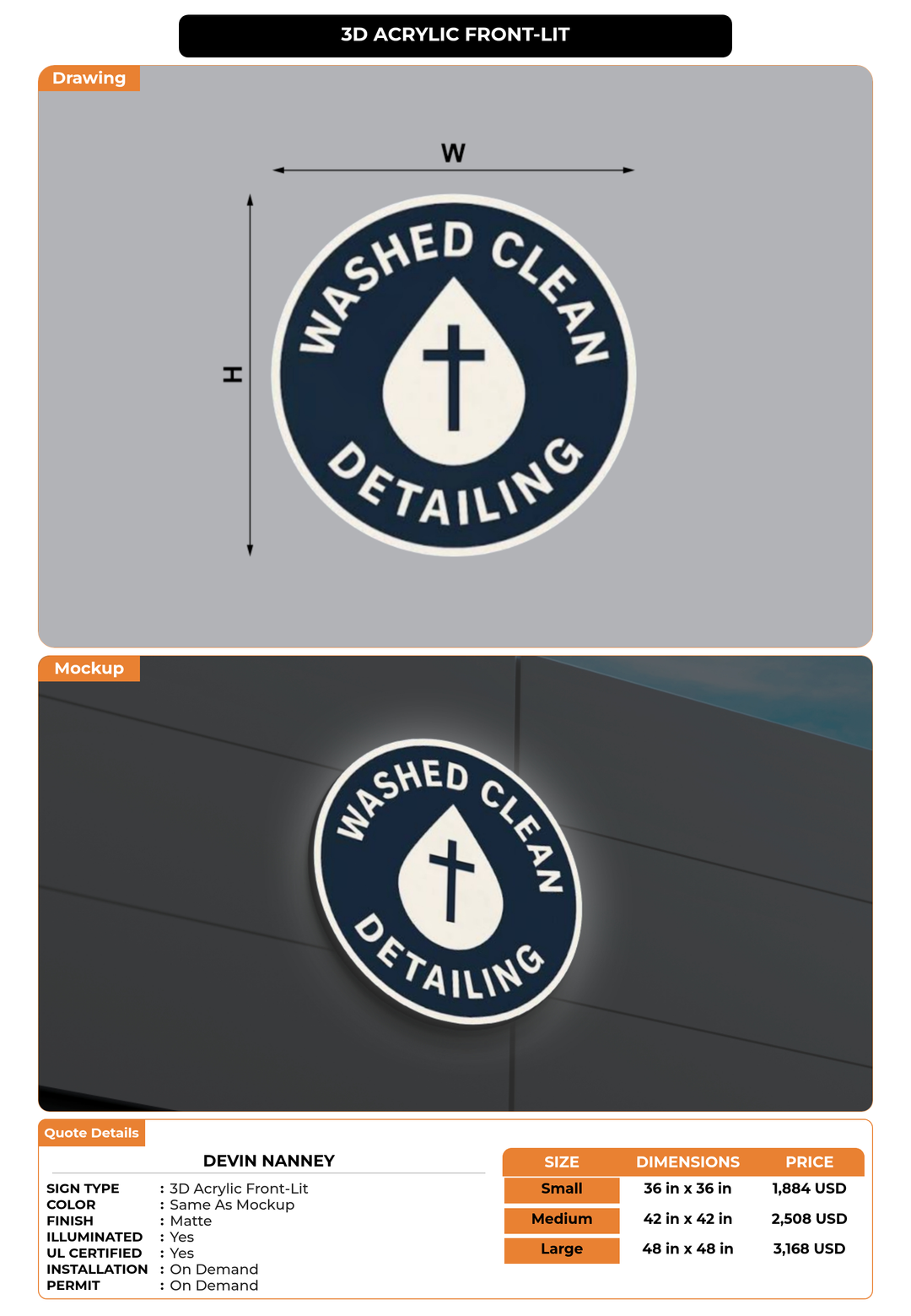 CUSTOM MOCKUP SIGN FOR Devin Nanney