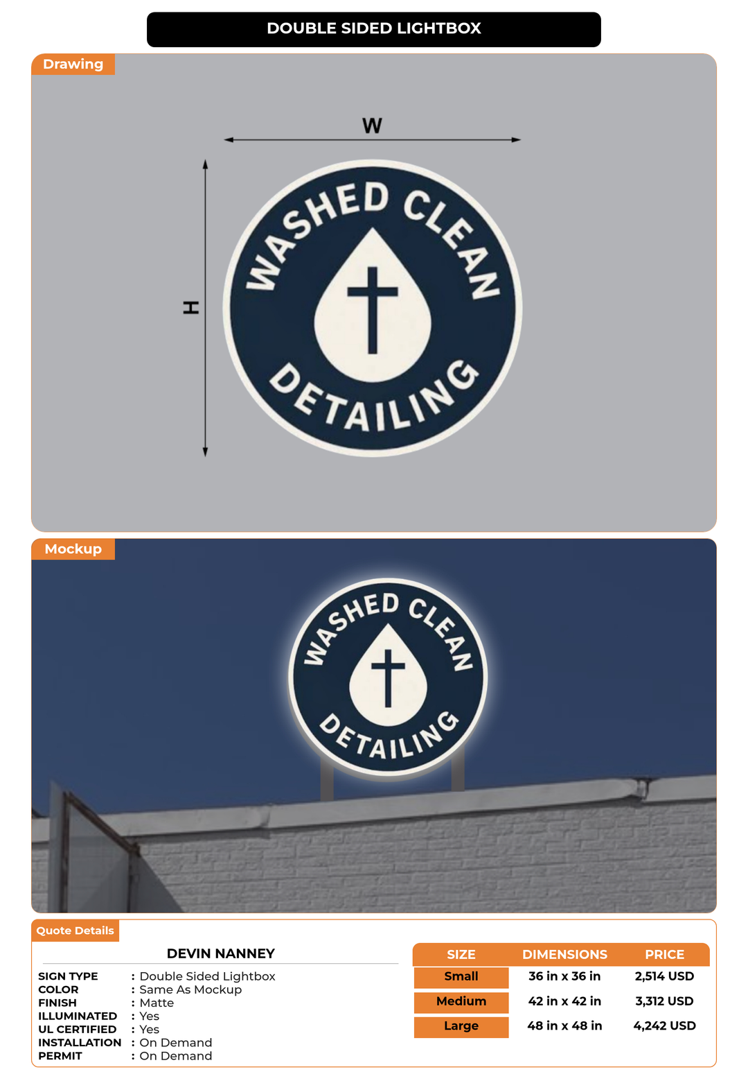 CUSTOM MOCKUP SIGN FOR Devin Nanney