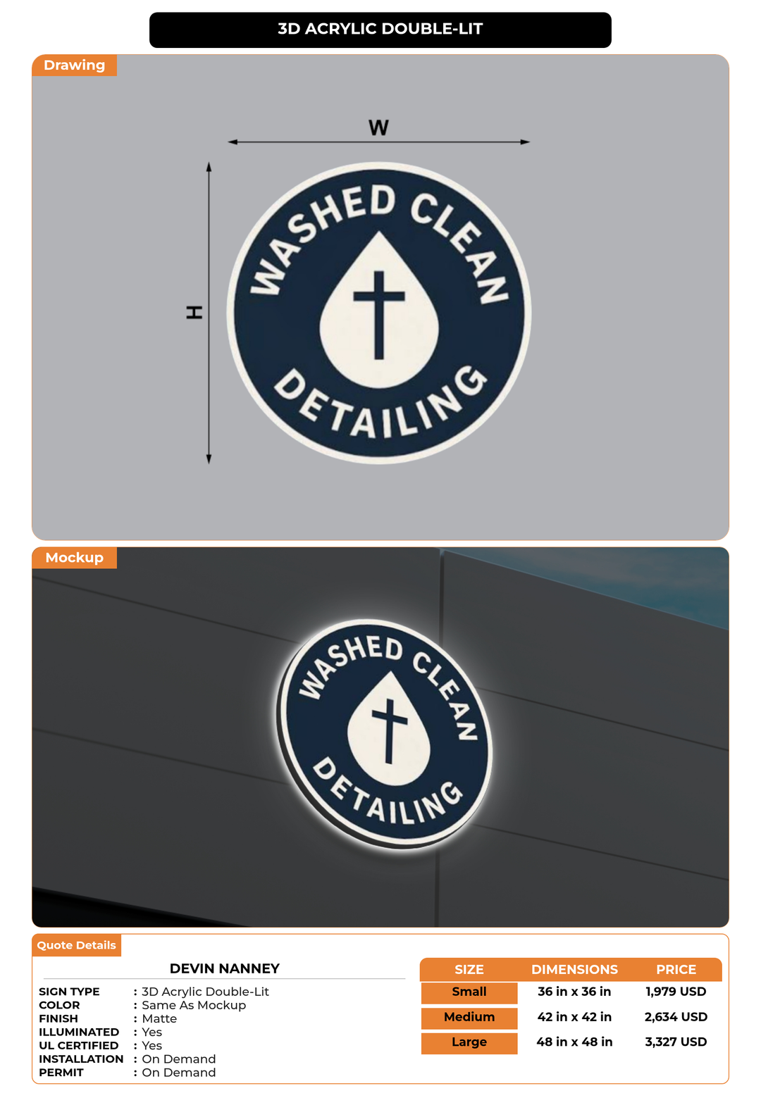 CUSTOM MOCKUP SIGN FOR Devin Nanney