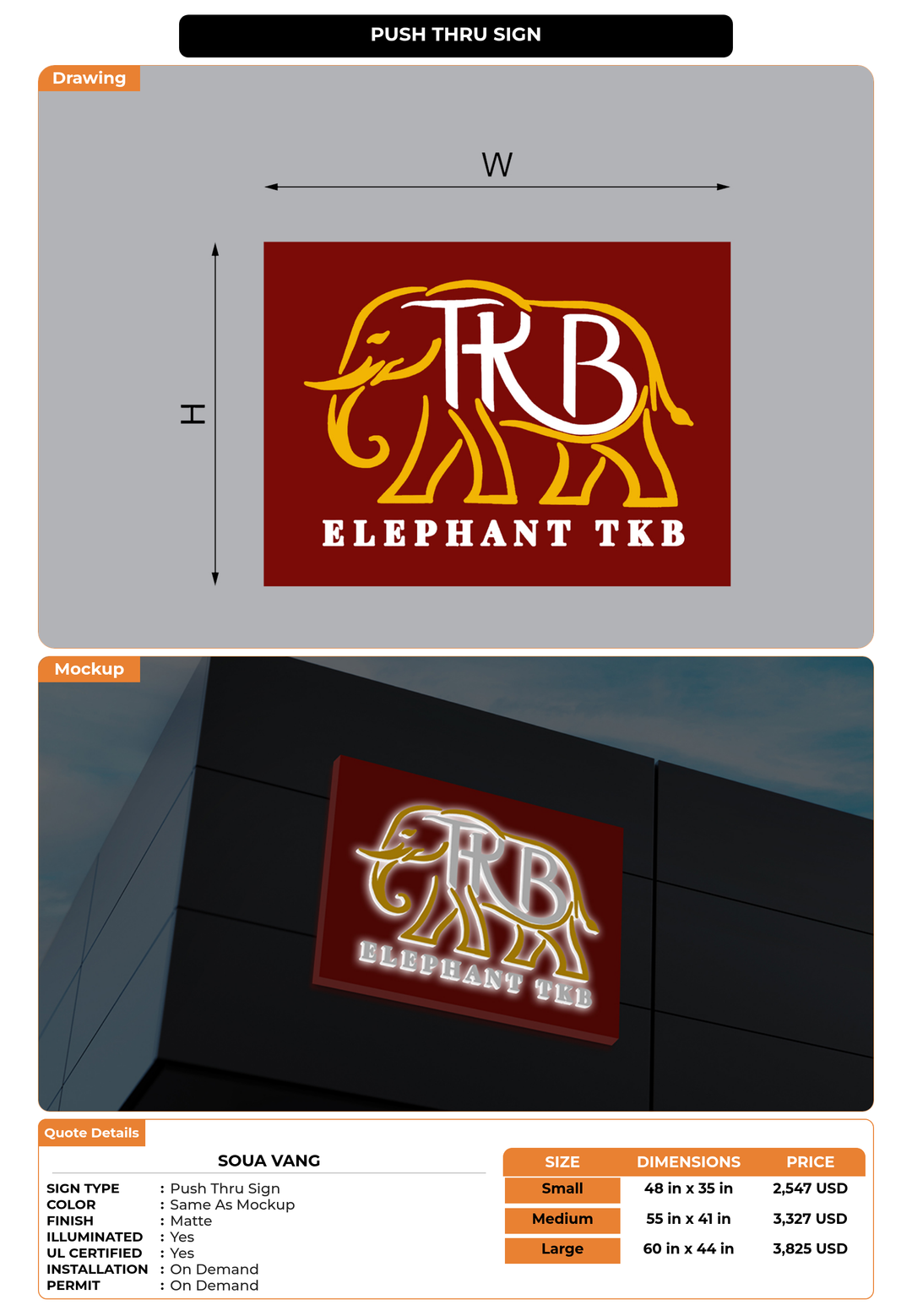CUSTOM MOCKUP SIGN FOR Soua Vang
