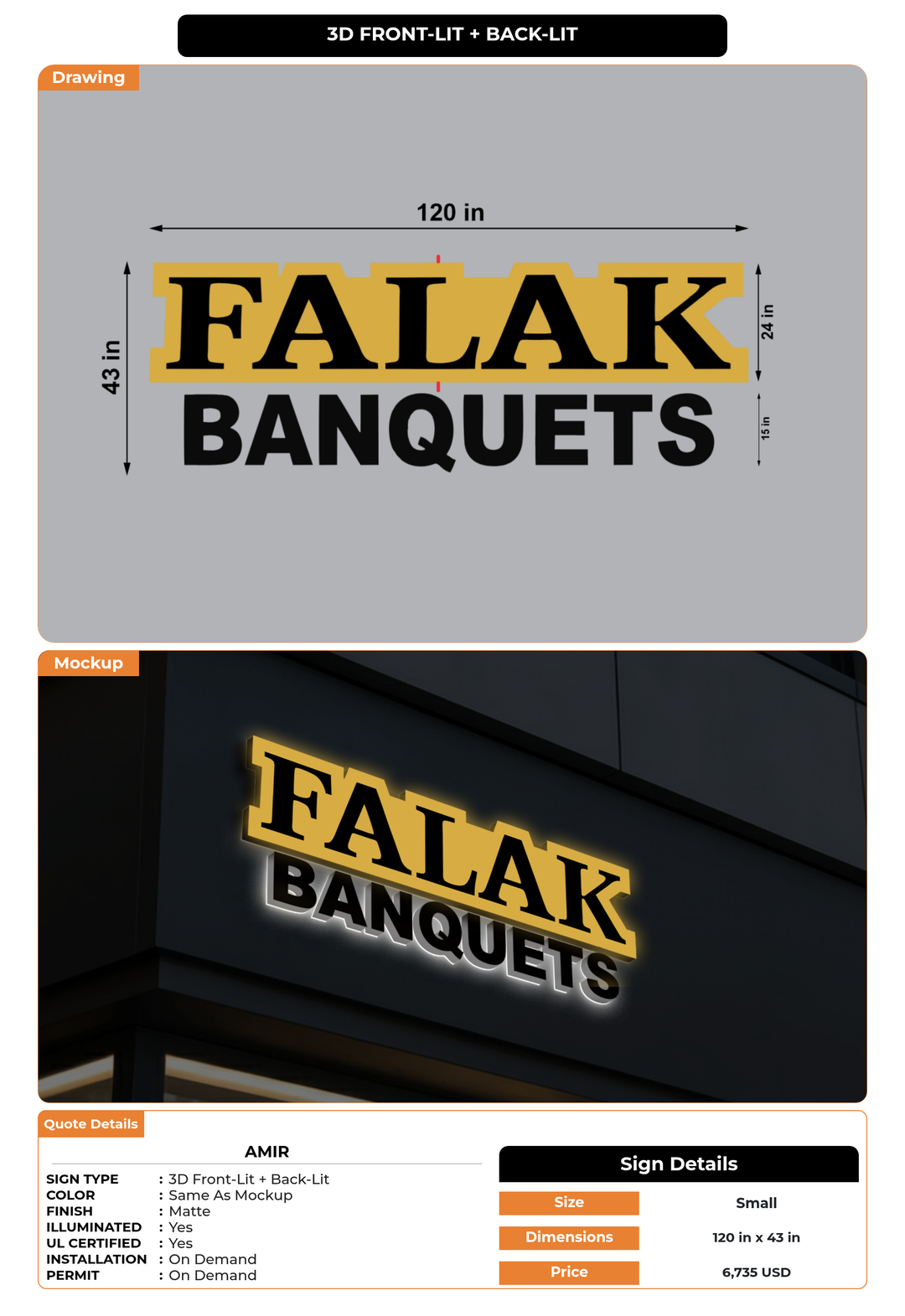 CUSTOM MOCKUP SIGN FOR Amir