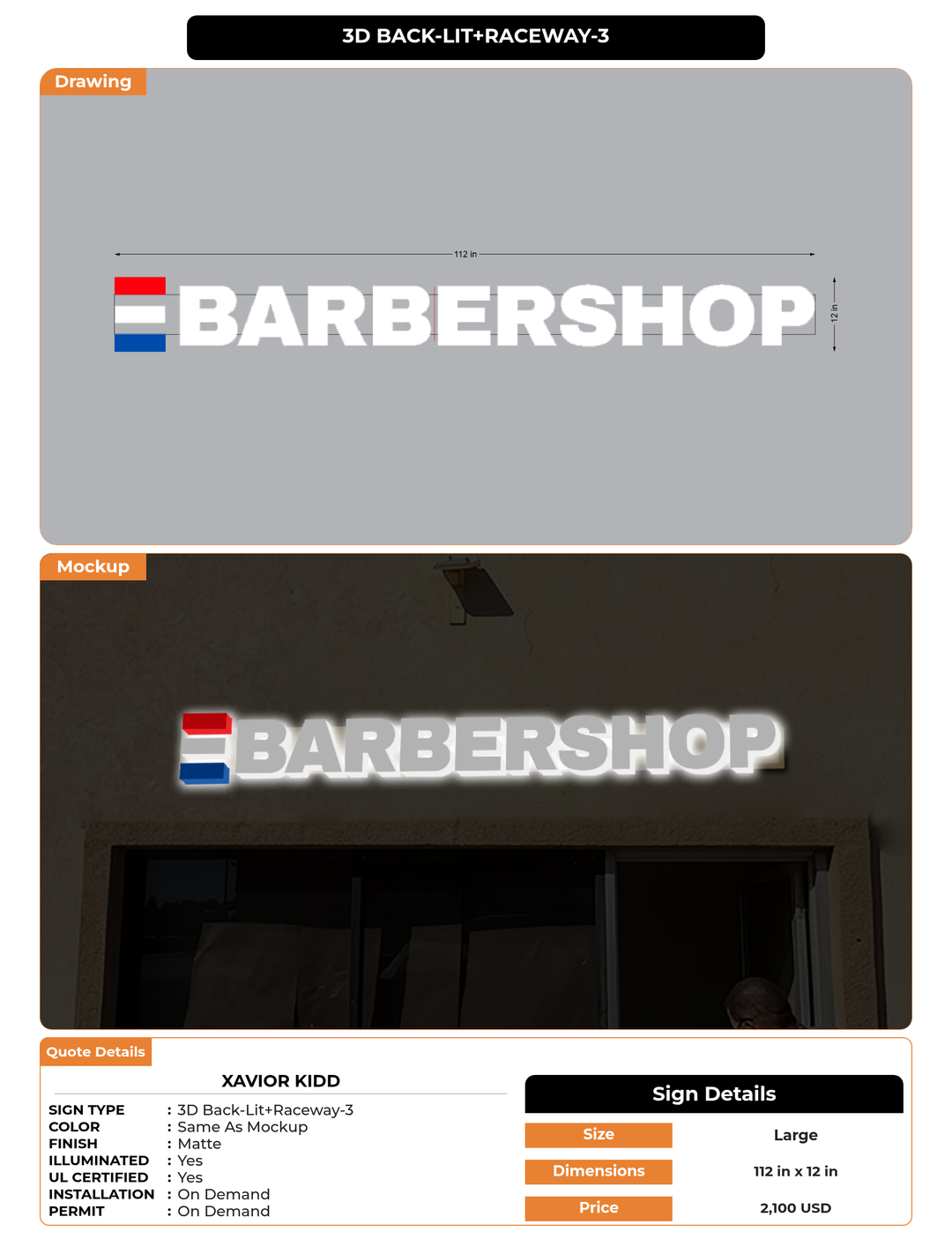 CUSTOM MOCKUP SIGN FOR Xavior Kidd
