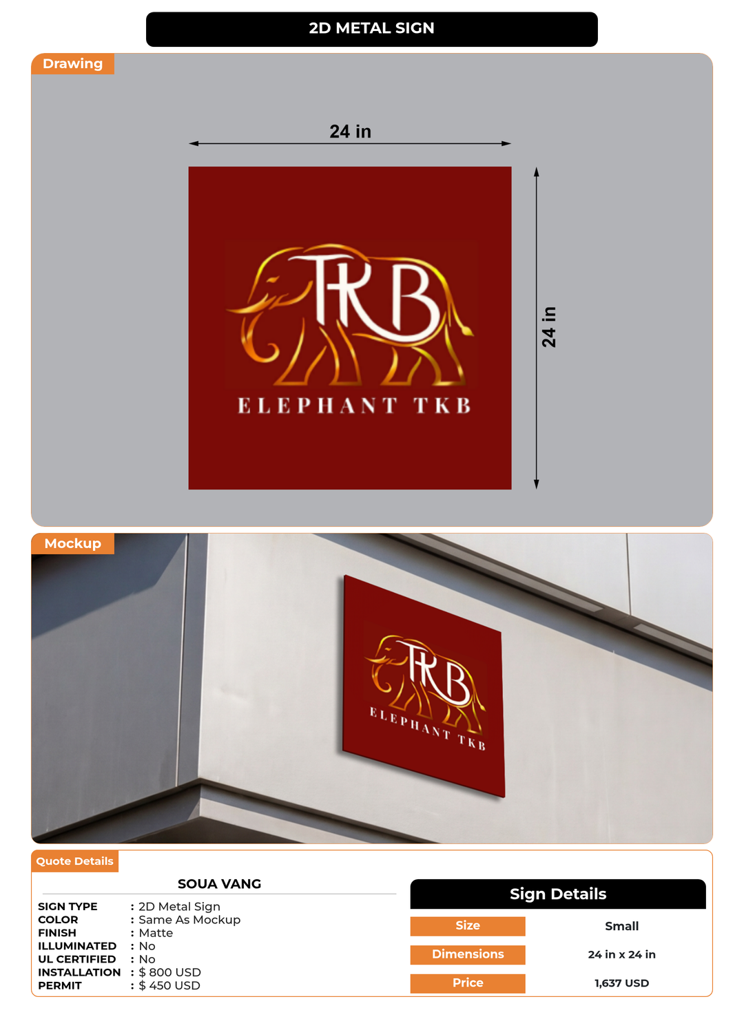 CUSTOM MOCKUP SIGN FOR Soua Vang