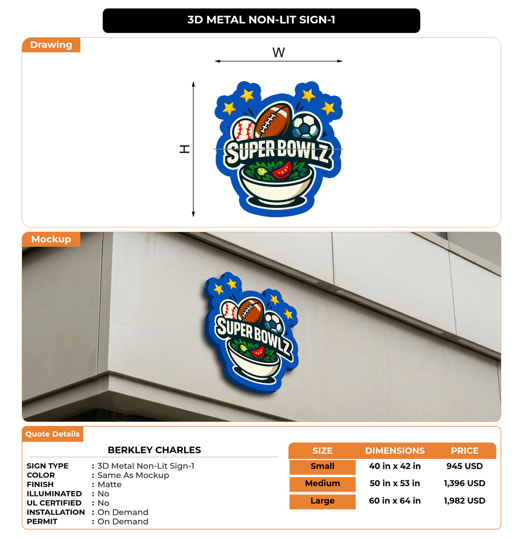 CUSTOM MOCKUP SIGN FOR Berkley Charles