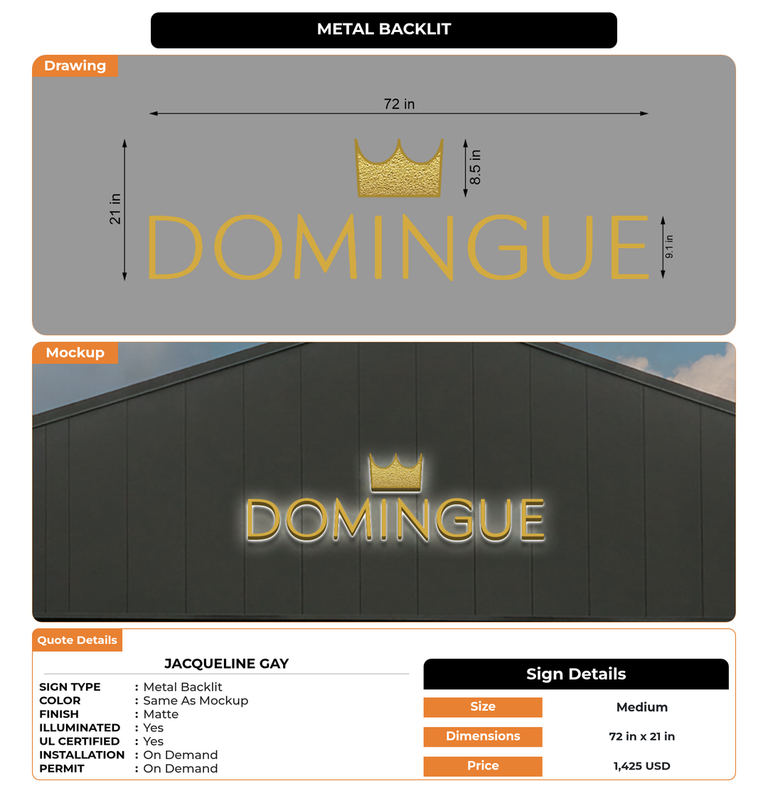 CUSTOM MOCKUP SIGN FOR Jacqueline Gay