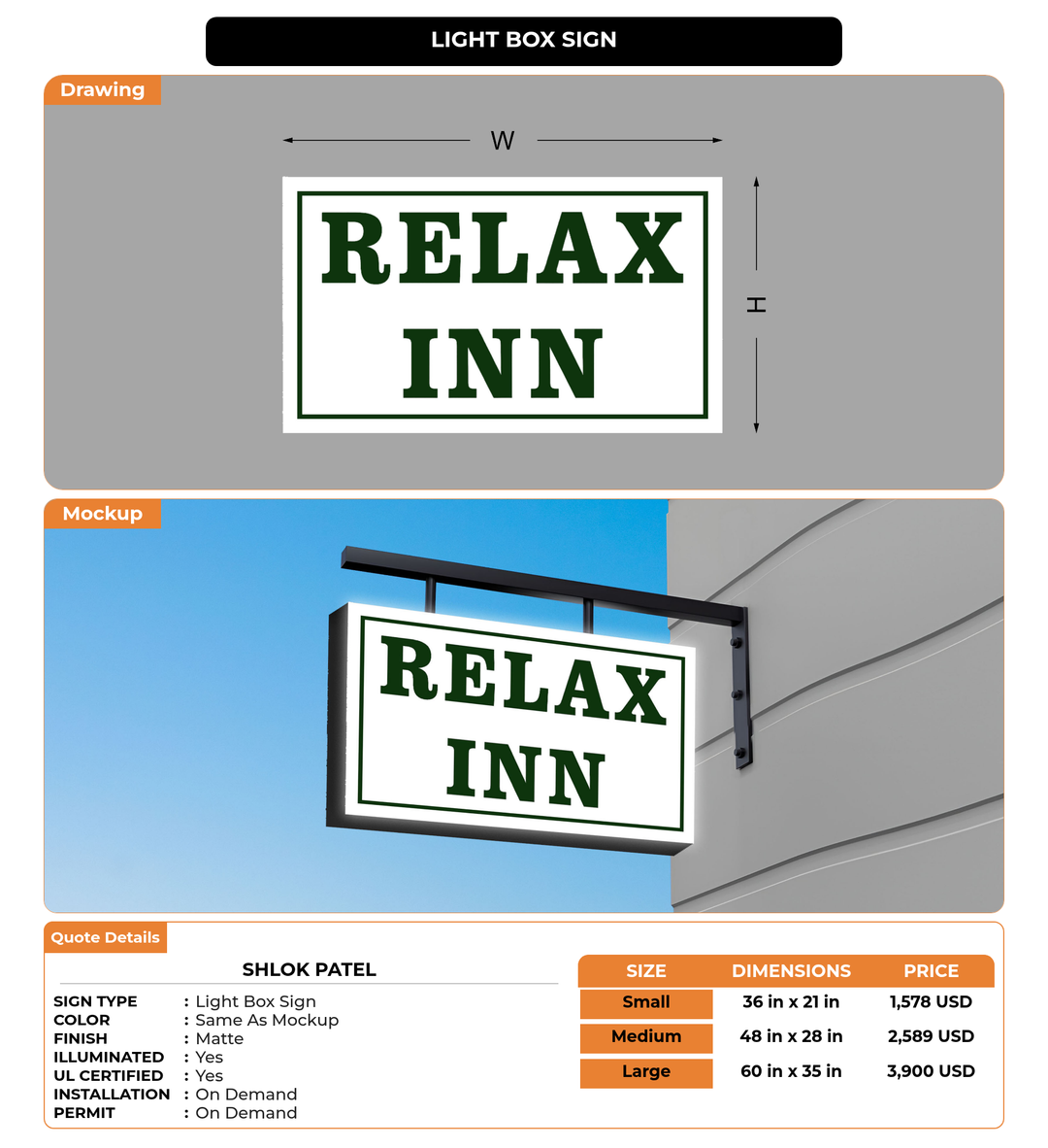 CUSTOM MOCKUP SIGN FOR shlok patel