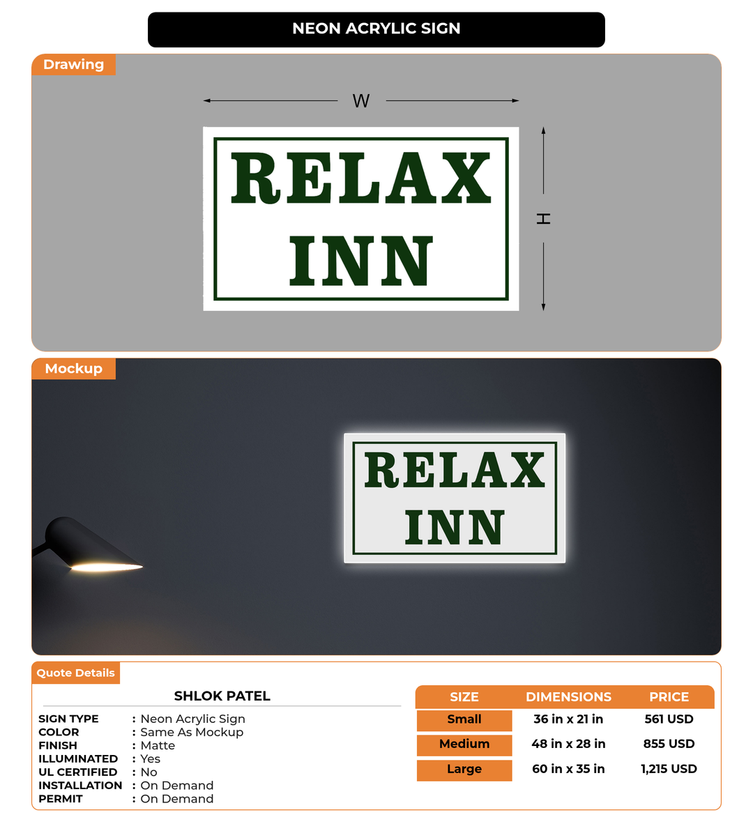 CUSTOM MOCKUP SIGN FOR shlok patel