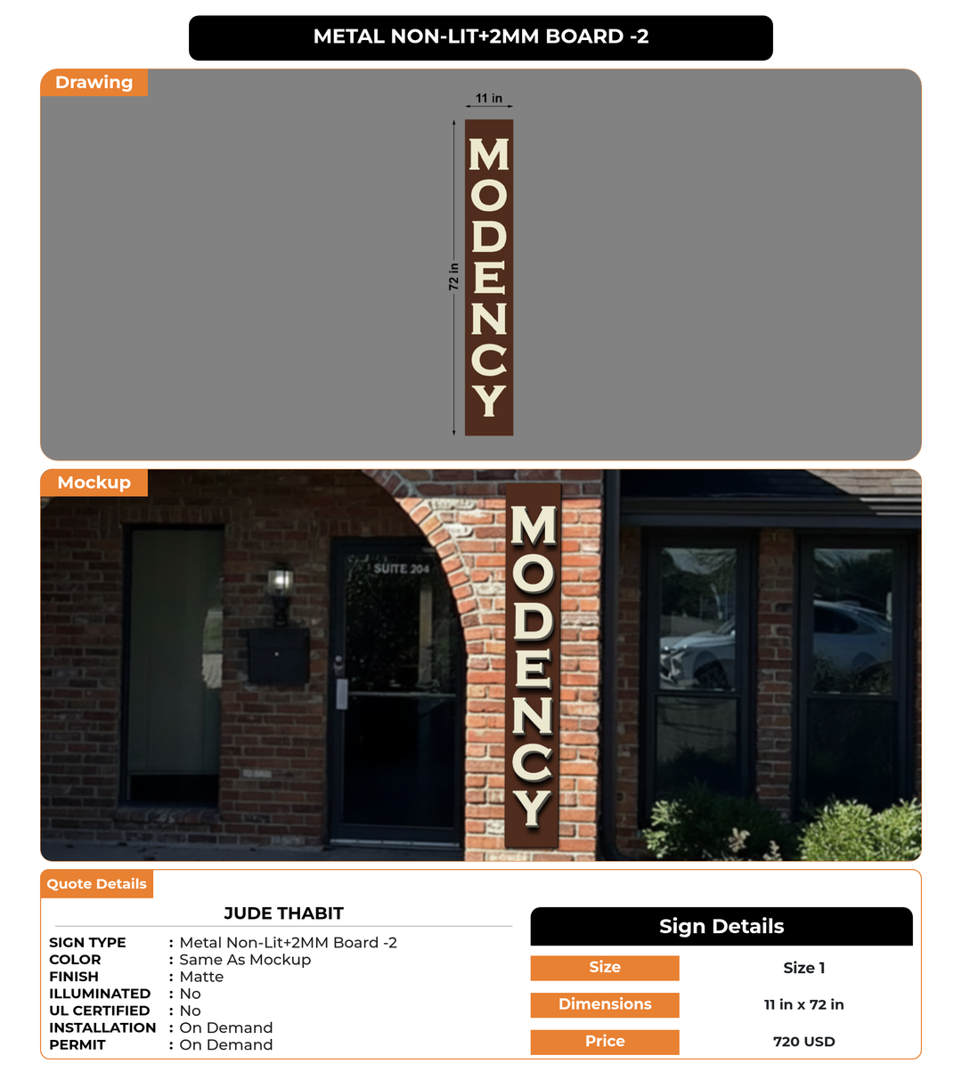 CUSTOM MOCKUP SIGN FOR Jude Thabit
