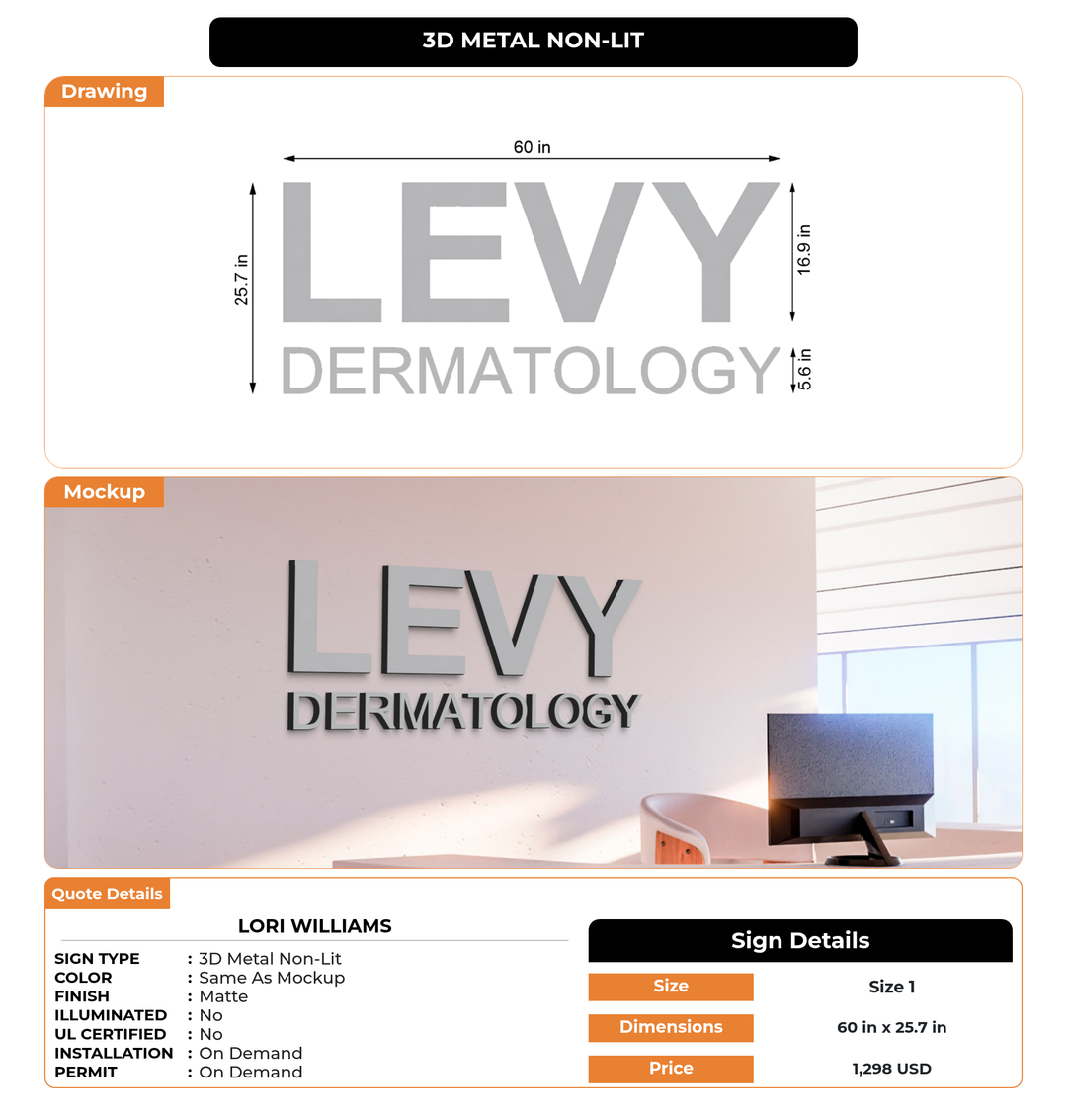 CUSTOM MOCKUP SIGN FOR Lori Williams