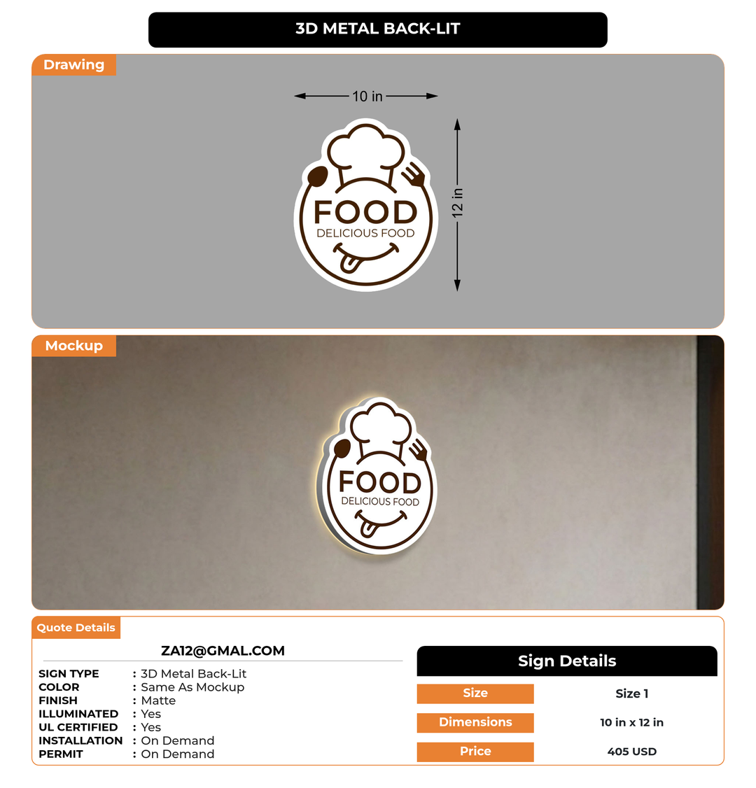 CUSTOM MOCKUP SIGN FOR za12@gmal.com