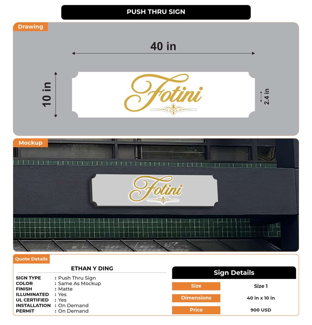 CUSTOM MOCKUP SIGN FOR Ethan Y Ding