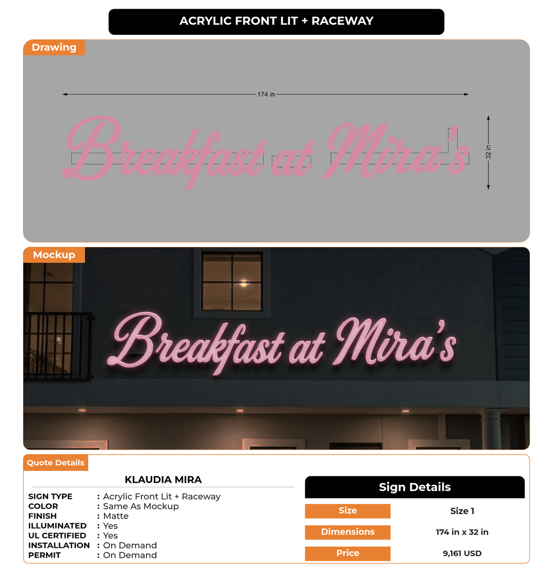 CUSTOM MOCKUP SIGN FOR Klaudia Mira