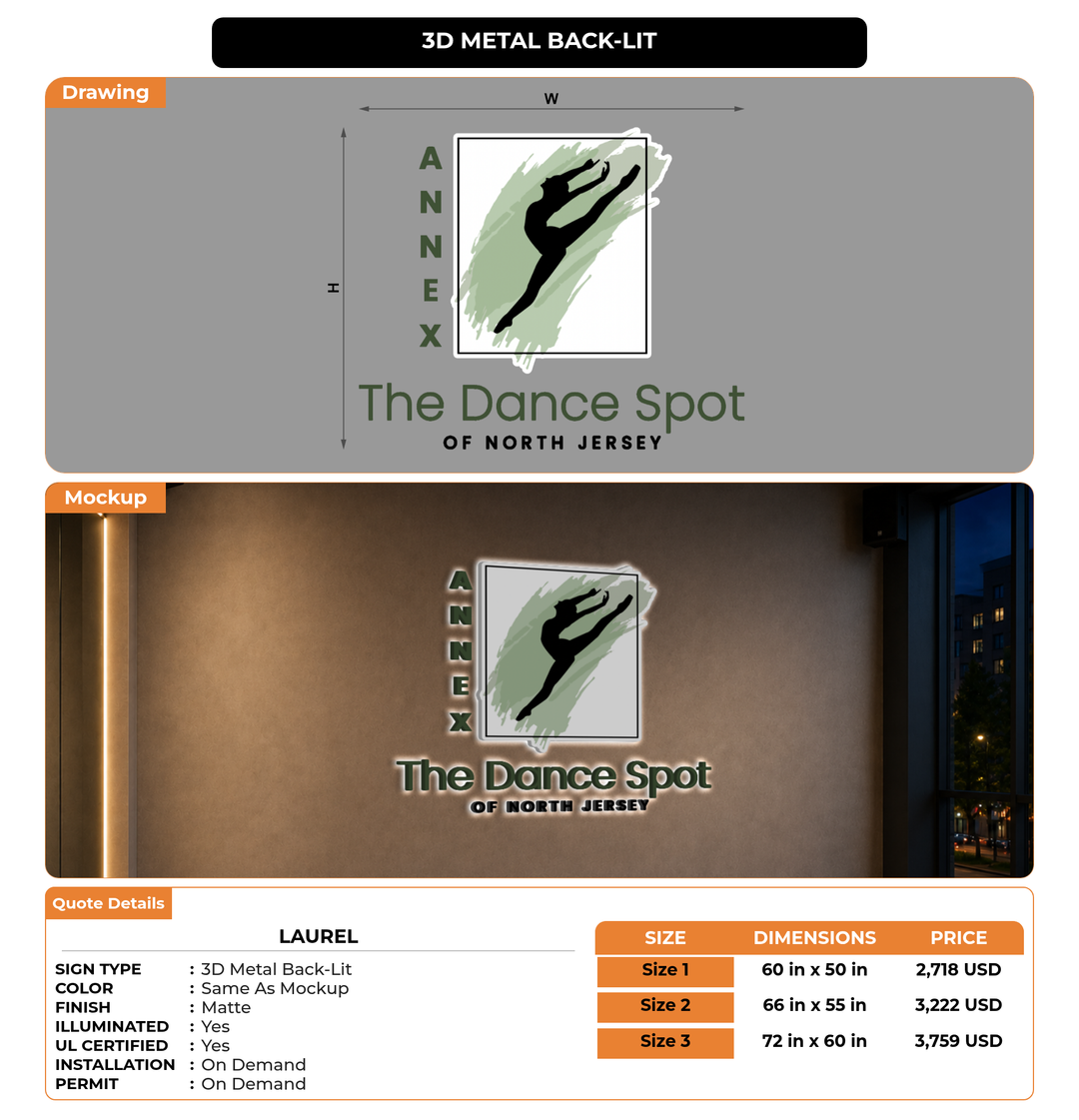 CUSTOM MOCKUP SIGN FOR Laurel