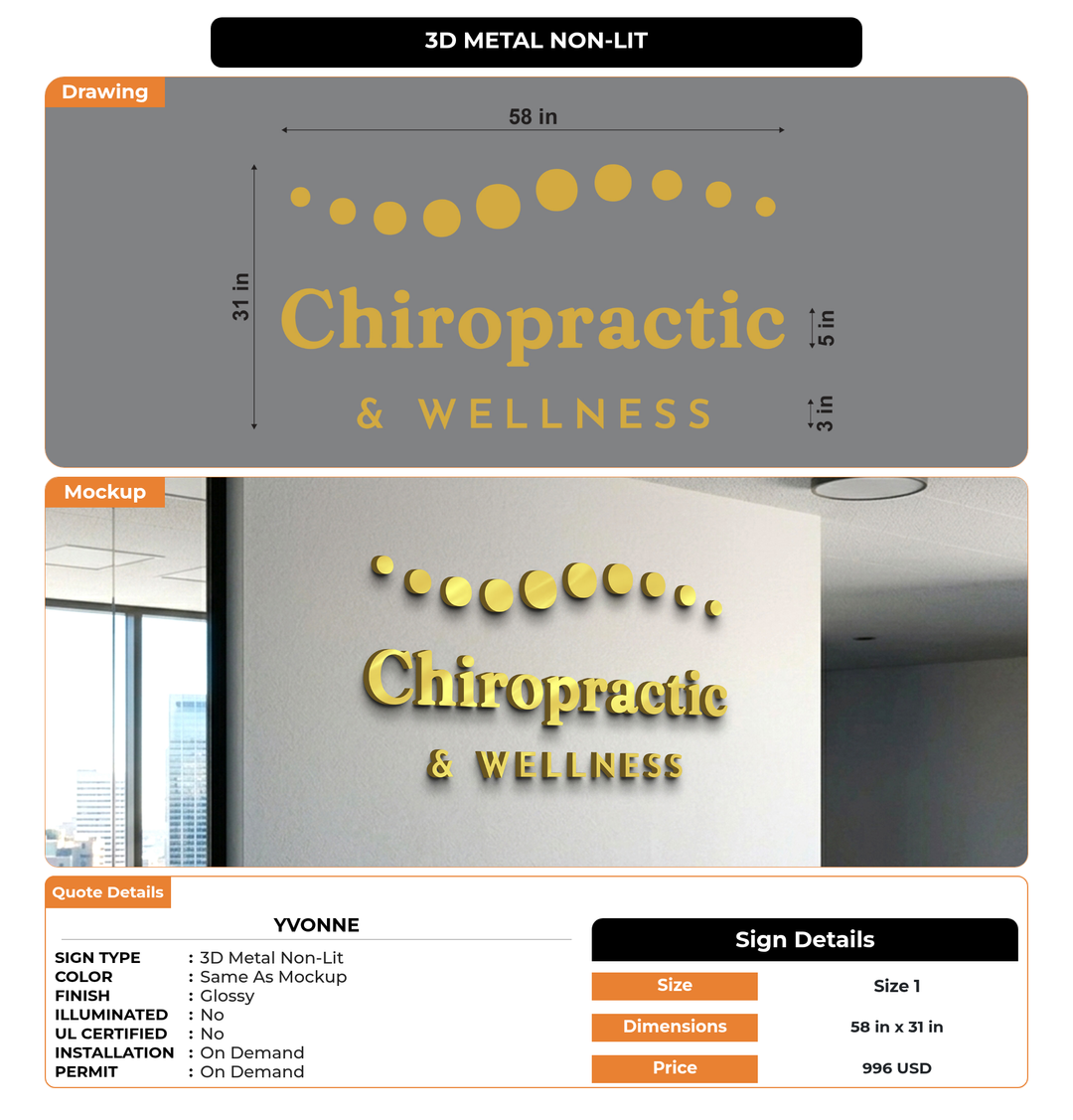 CUSTOM MOCKUP SIGN FOR Yvonne