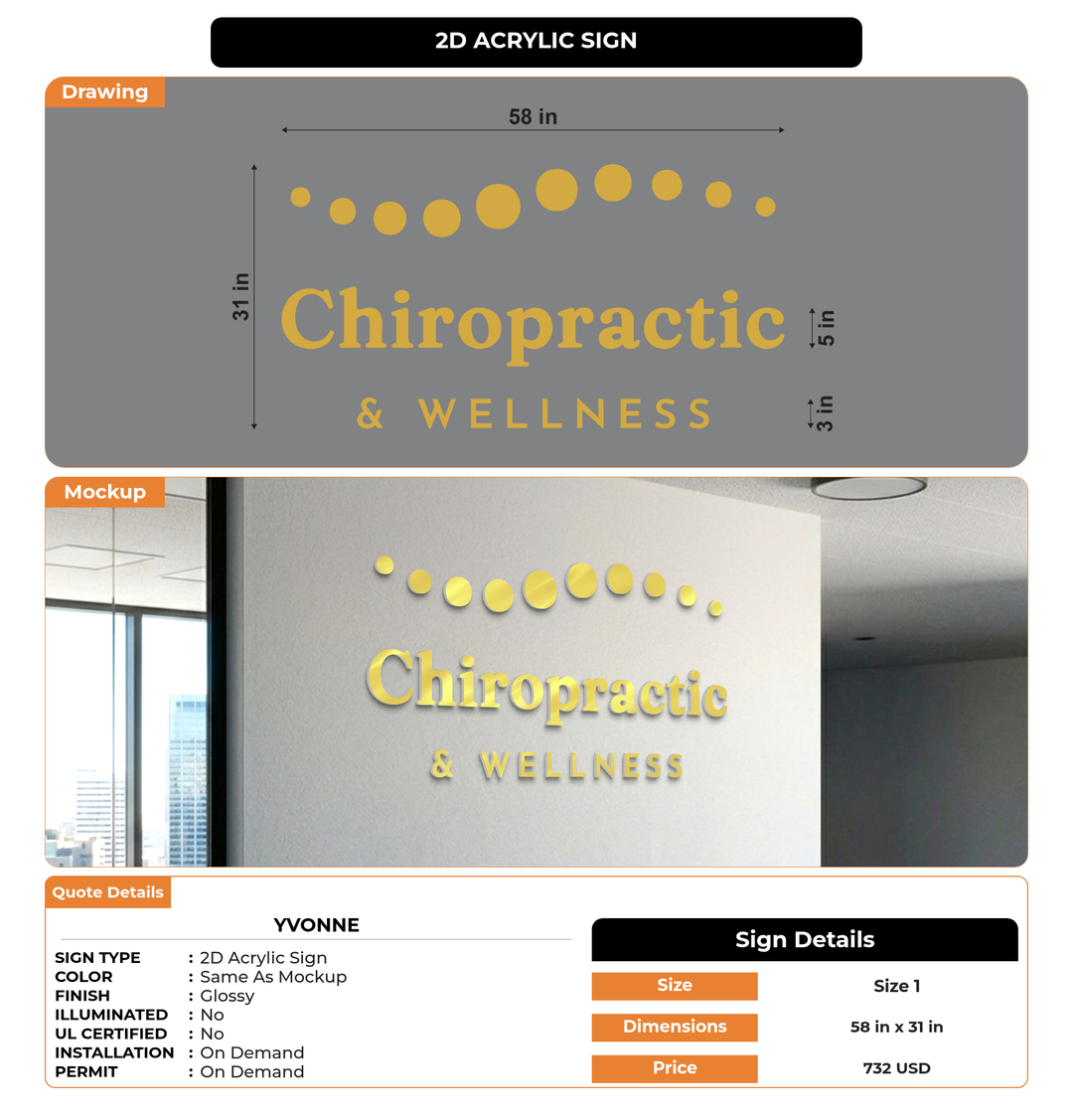 CUSTOM MOCKUP SIGN FOR Yvonne