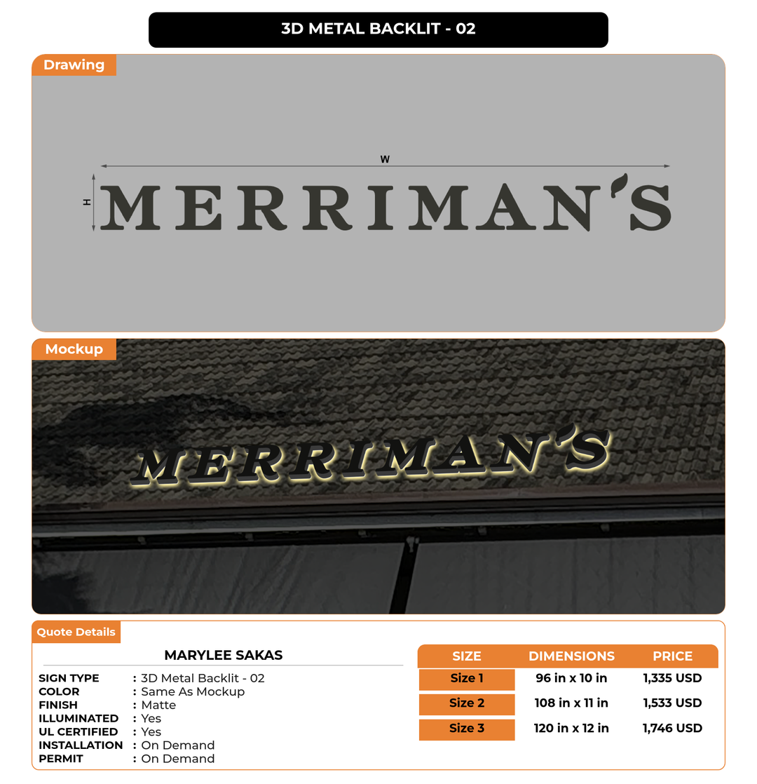 CUSTOM MOCKUP SIGN FOR Marylee Sakas