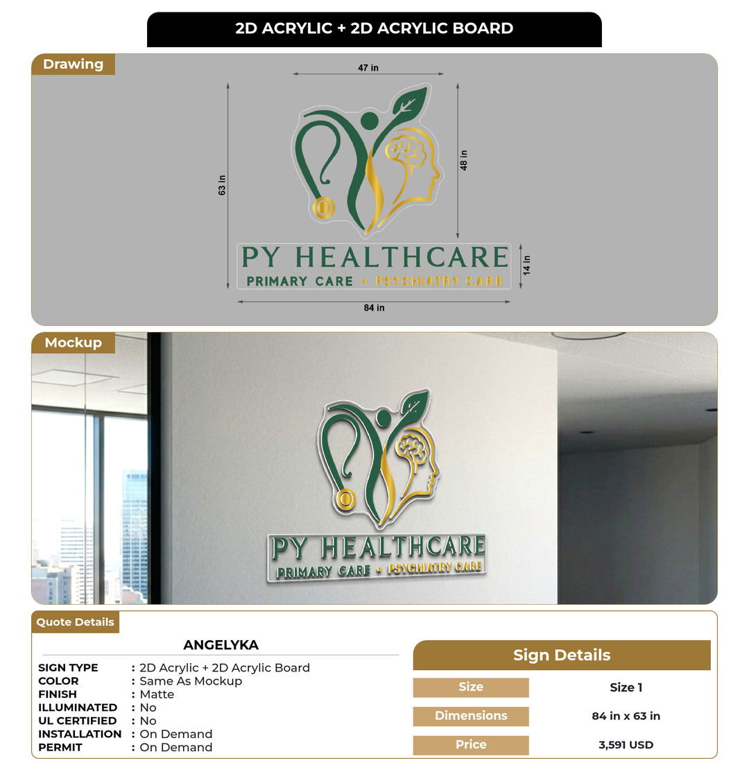 CUSTOM MOCKUP SIGN FOR Angelyka