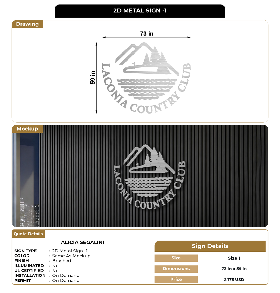 CUSTOM MOCKUP SIGN FOR Alicia Segalini