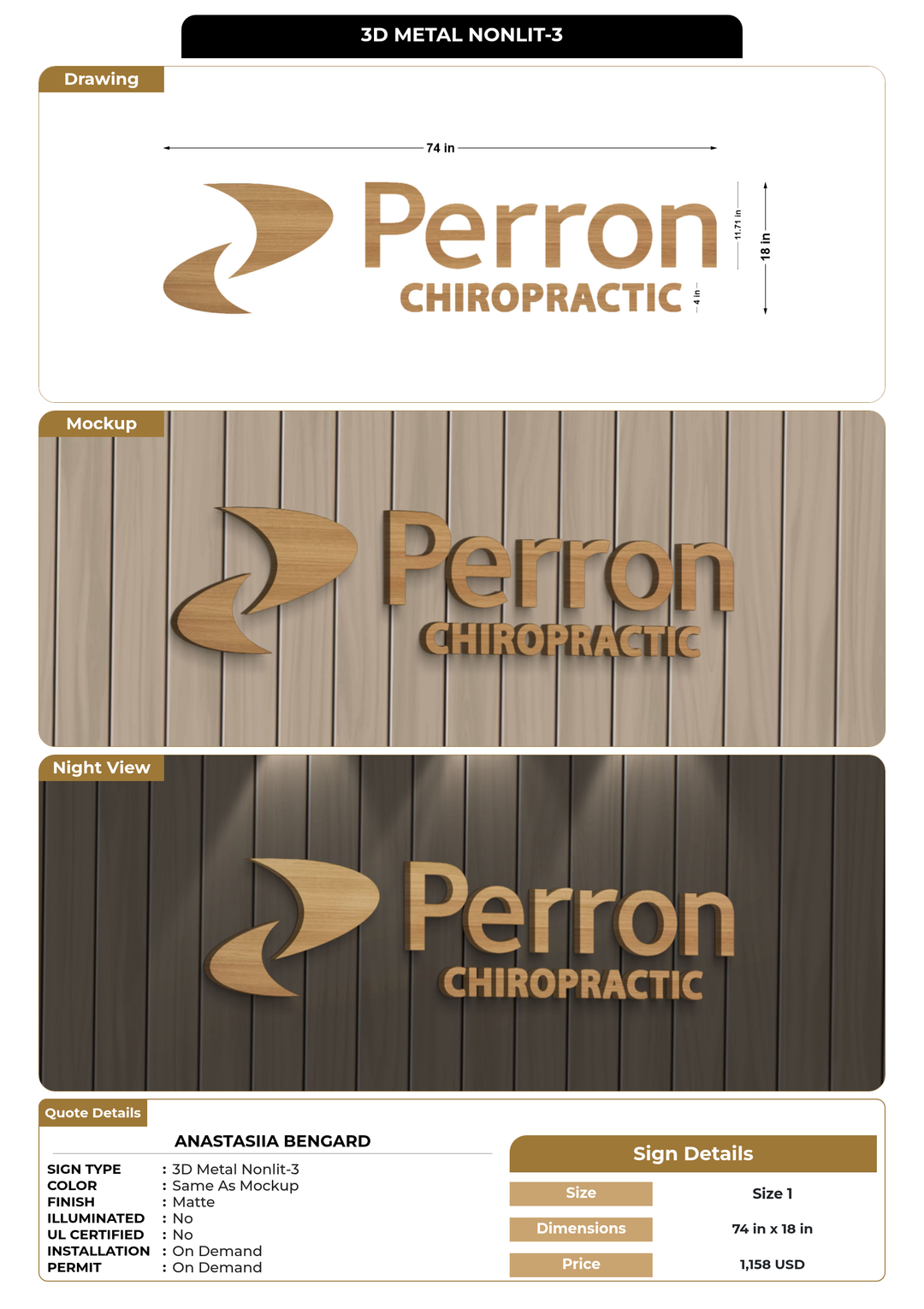CUSTOM MOCKUP SIGN FOR Anastasiia Bengard