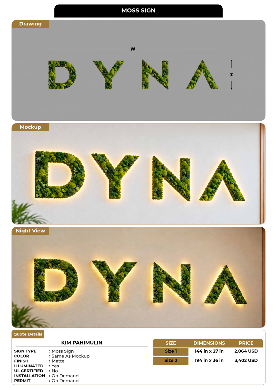 CUSTOM MOCKUP SIGN FOR kim pahimulin