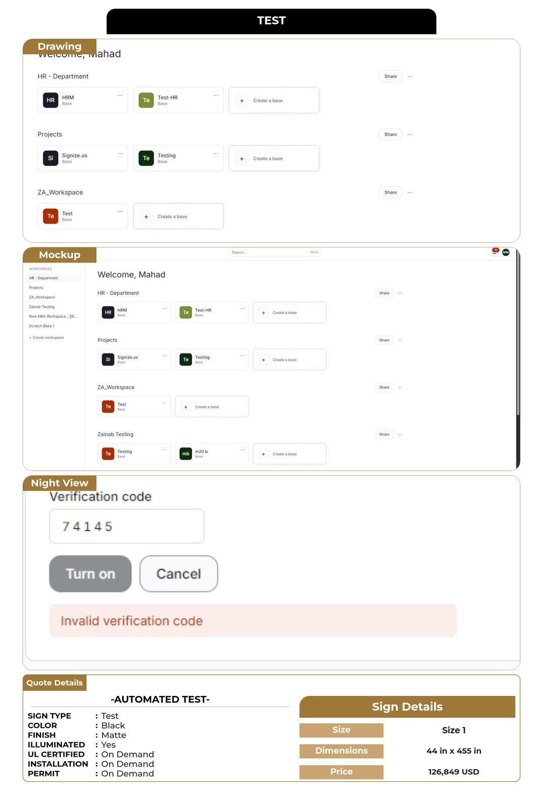 test -Automated test-