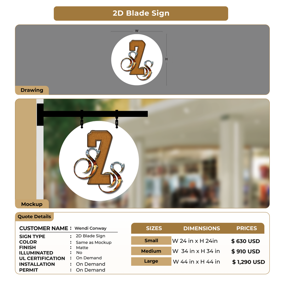 Custom Signs for Wendi Conway