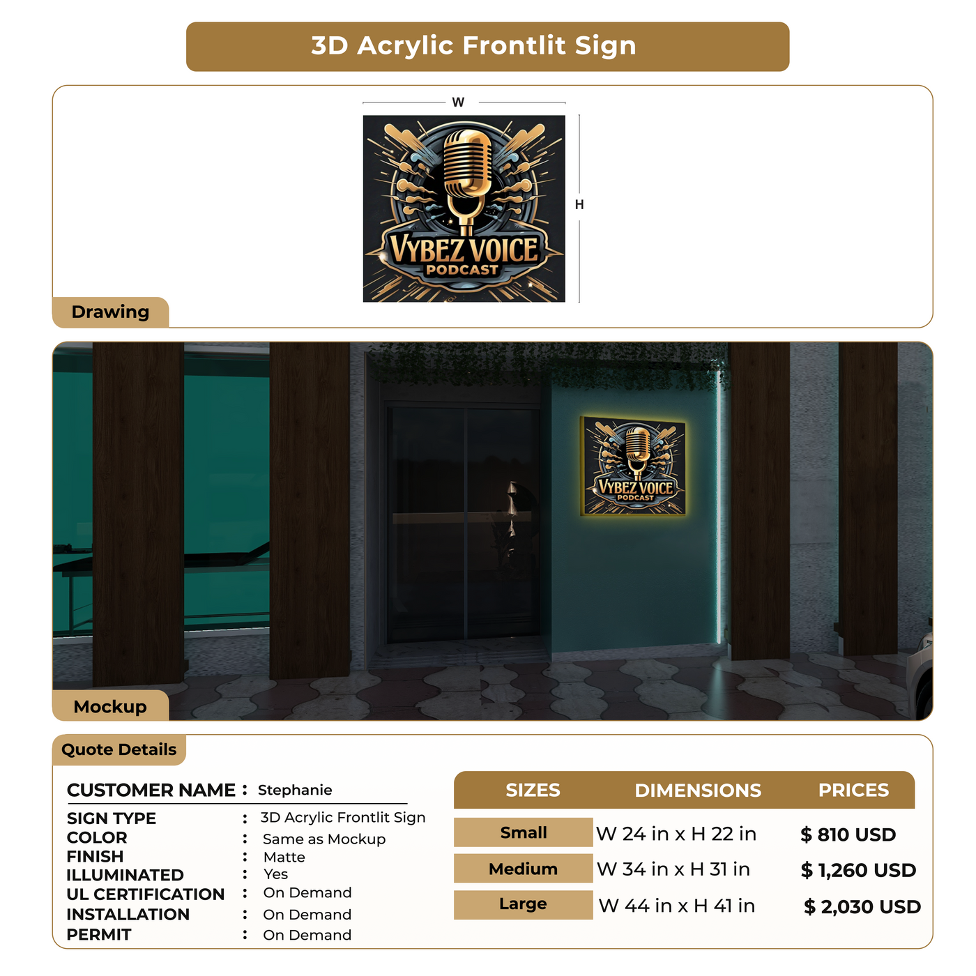 Custom Signs for Stephanie