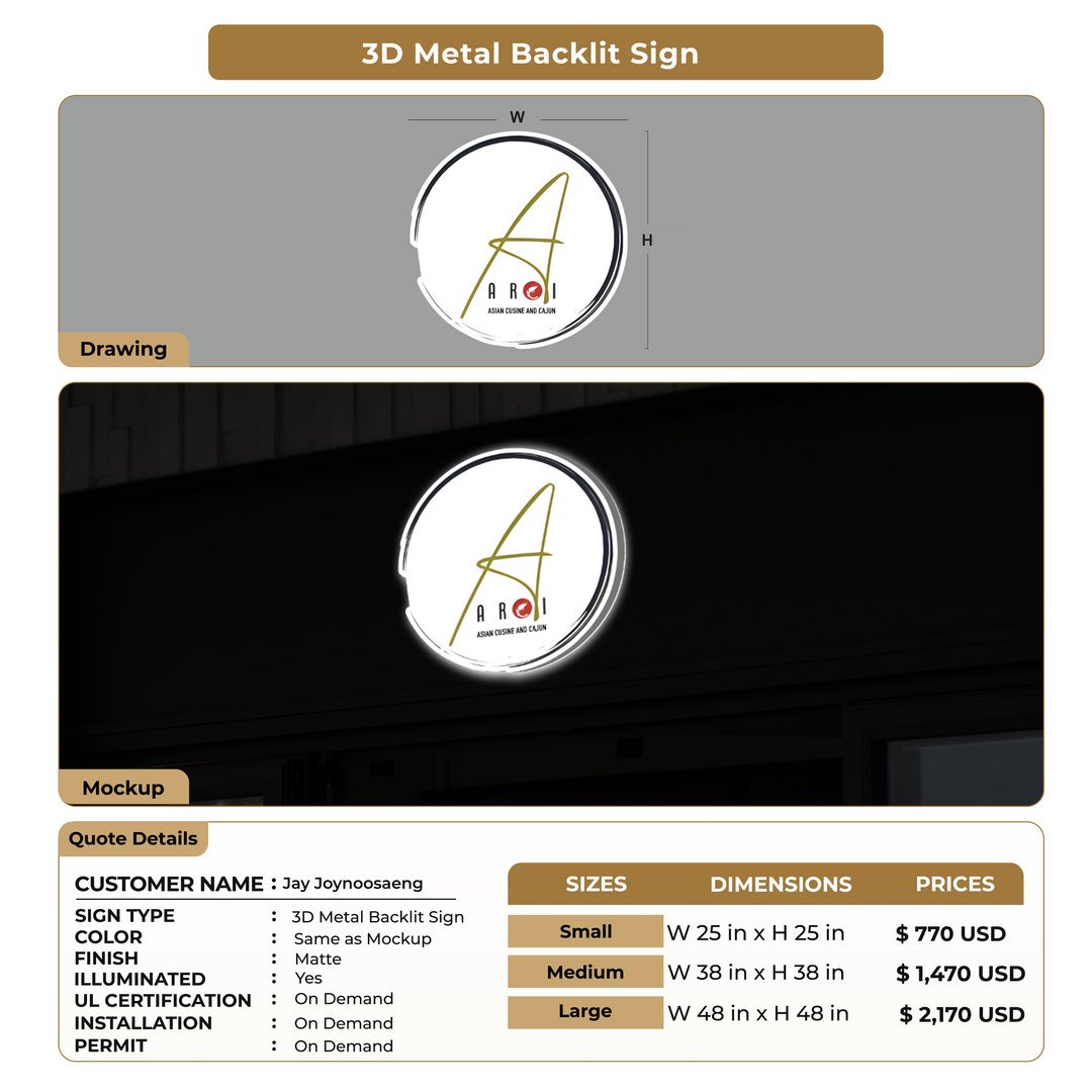 Custom Signs for Jay Joynoosaeng